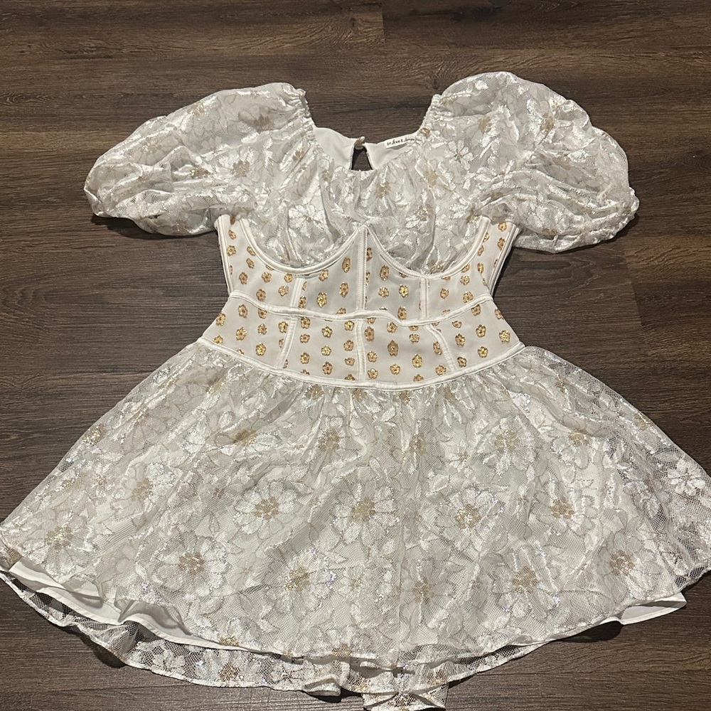 NWOT FOR LOVE & LEMONS LUPITA MINI DRESS